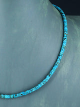 Navajo 18" Turquoise Snake Bead Necklace - PuebloDirect.com