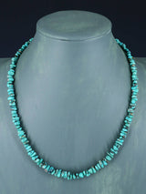 Navajo 20" Single Strand Campitos Turquoise Necklace - PuebloDirect.com