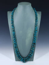 Native American 34" Turquoise Tear Drop Necklace - PuebloDirect.com