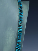 Native American 34" Turquoise Tear Drop Necklace - PuebloDirect.com