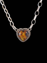 Native American Jewelry Turquoise Heart Necklace