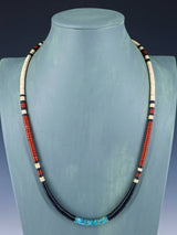 Native American Shell Heishi Single Strand Necklace