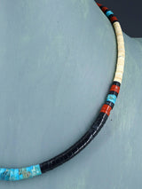 Native American Shell Heishi Single Strand Necklace