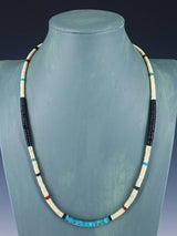 Native American Shell Heishi Single Strand Necklace