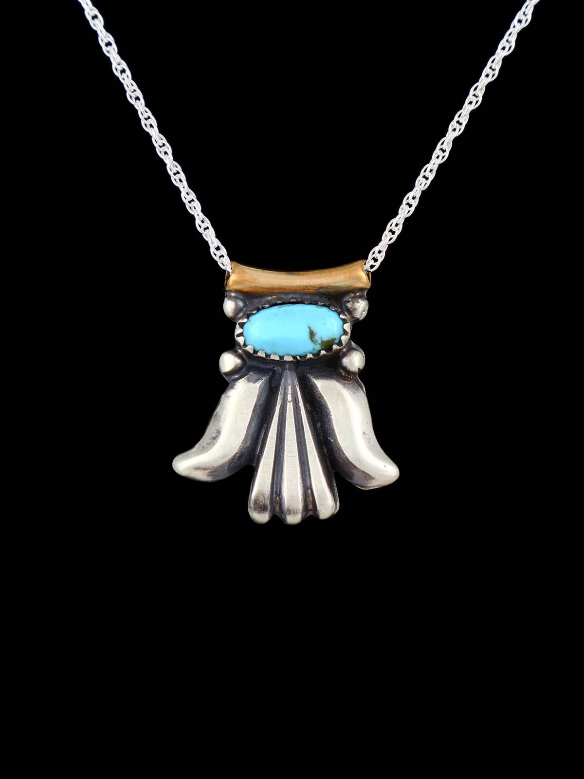 Navajo Turquoise Sterling Silver Necklace