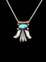 Navajo Turquoise Sterling Silver Necklace