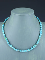 18" Navajo Single Strand Turquoise Nugget Necklace