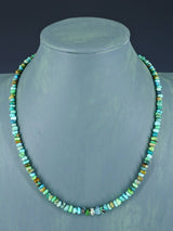 20" Single Strand Natural Carico Lake Turquoise Necklace
