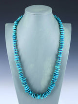 Estate Vintage Native American Nugget Kingman Turquoise Necklace