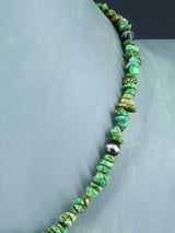 20" Single Strand Sonoran Gold Turquoise Necklace - PuebloDirect.com