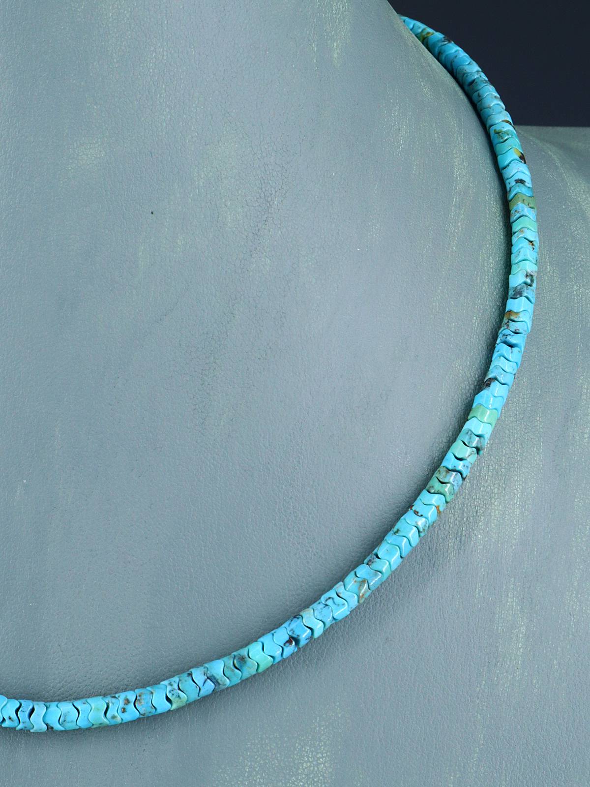 Navajo 18" Turquoise Snake Bead Necklace