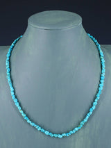 Navajo 20" Single Strand Sleeping Beauty Turquoise Necklace