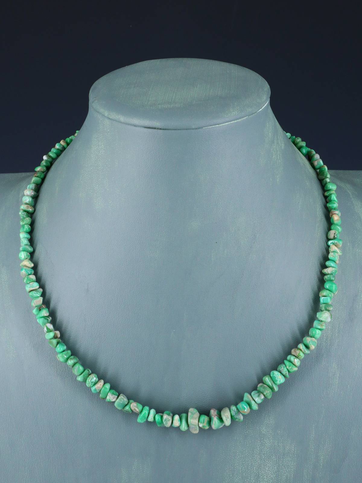 Navajo Single Strand Lucin Variscite Necklace