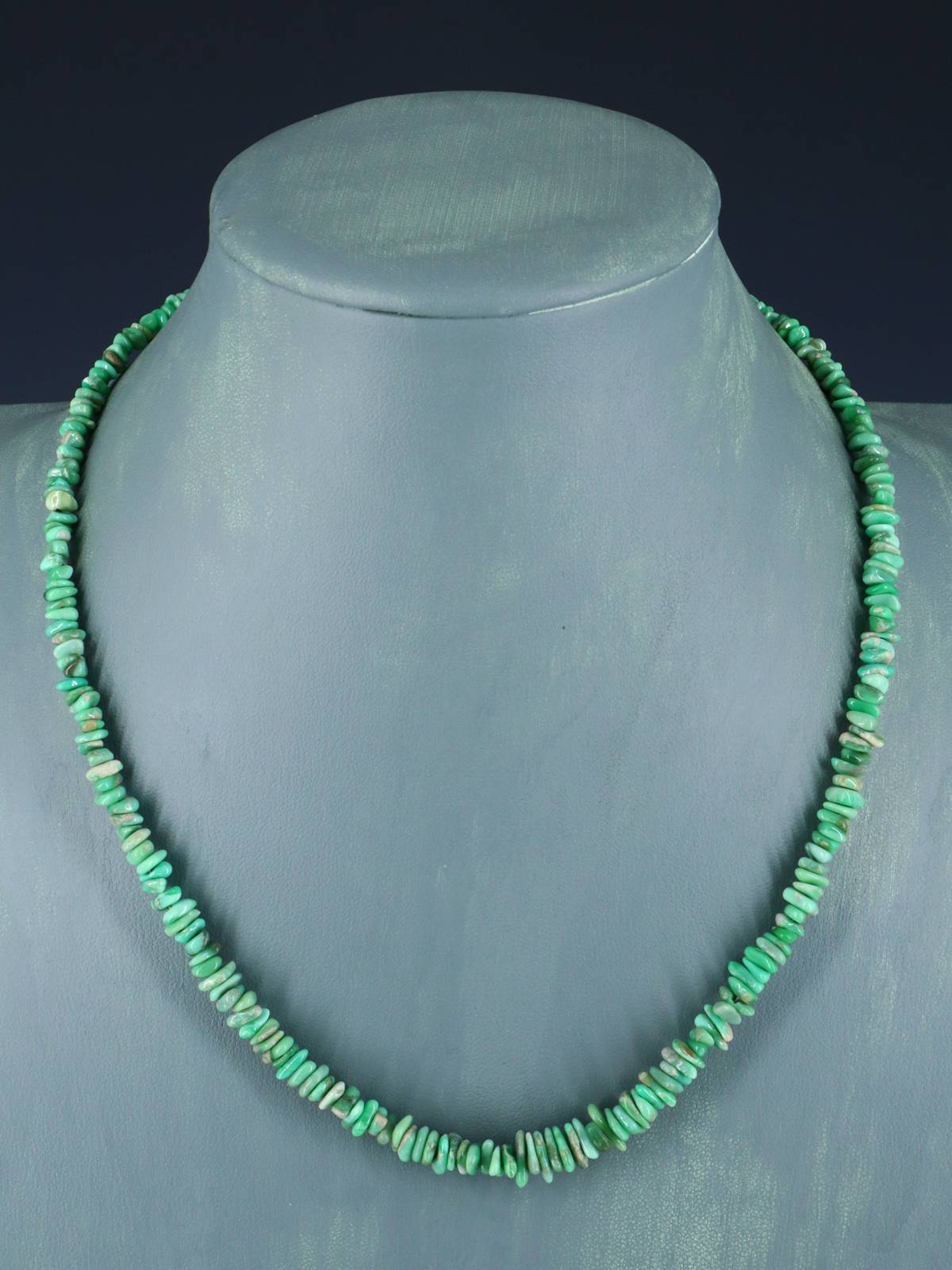 Navajo Single Strand Lucin Variscite Necklace