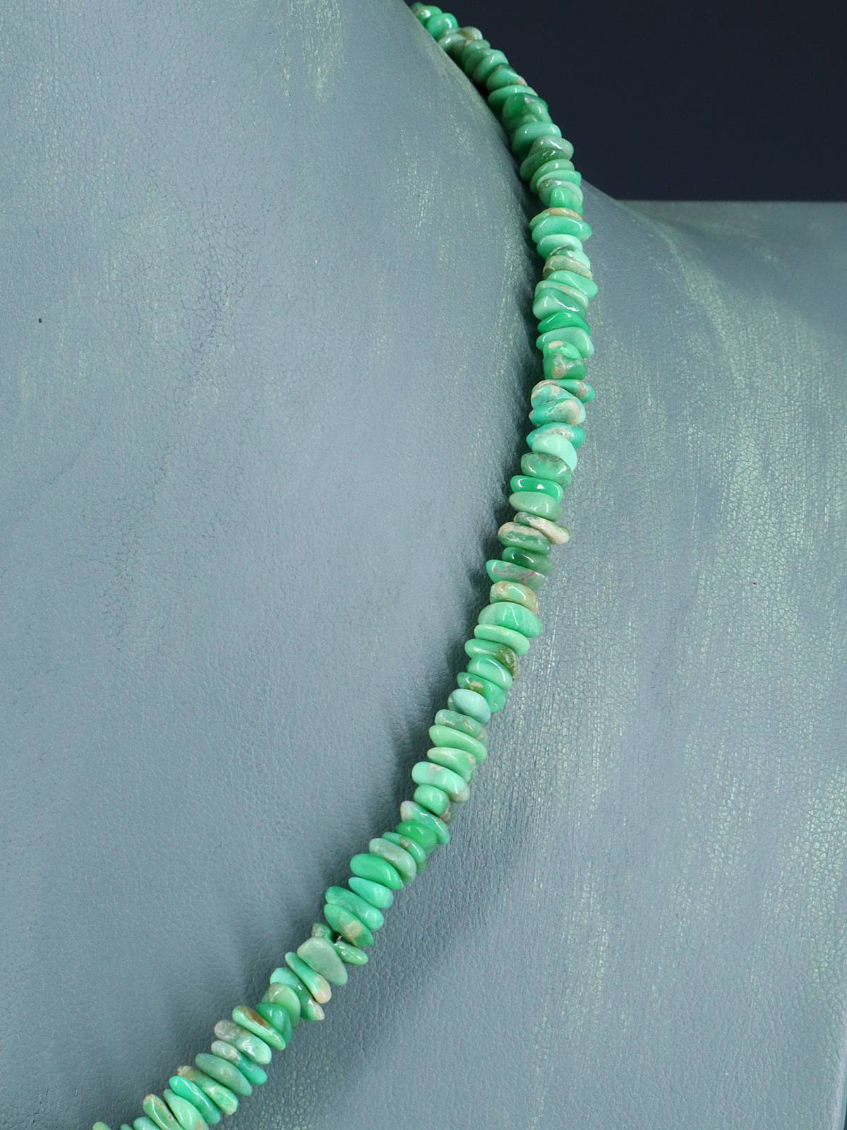 Navajo Single Strand Lucin Variscite Necklace