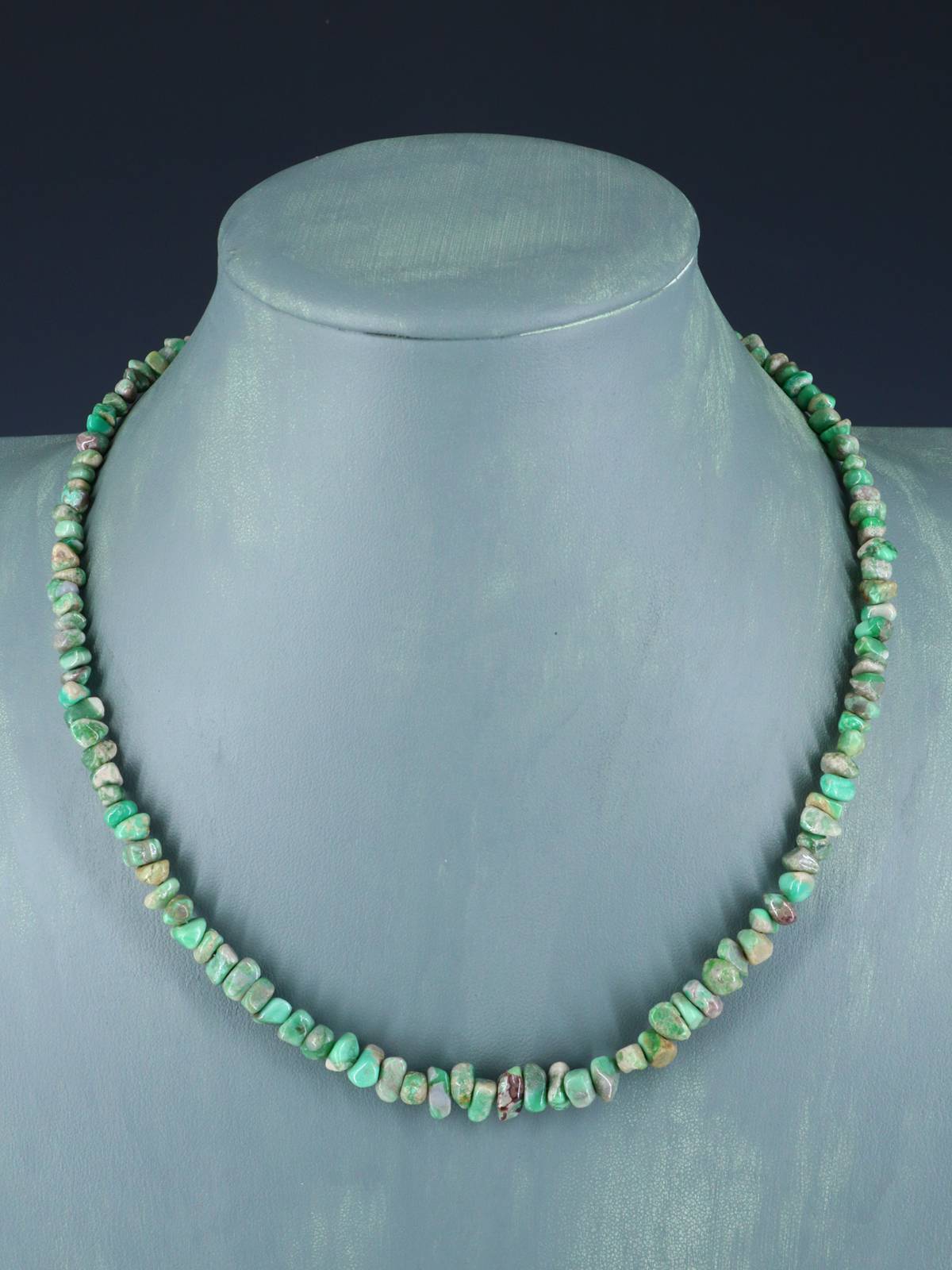 Navajo Single Strand Lucin Variscite Necklace
