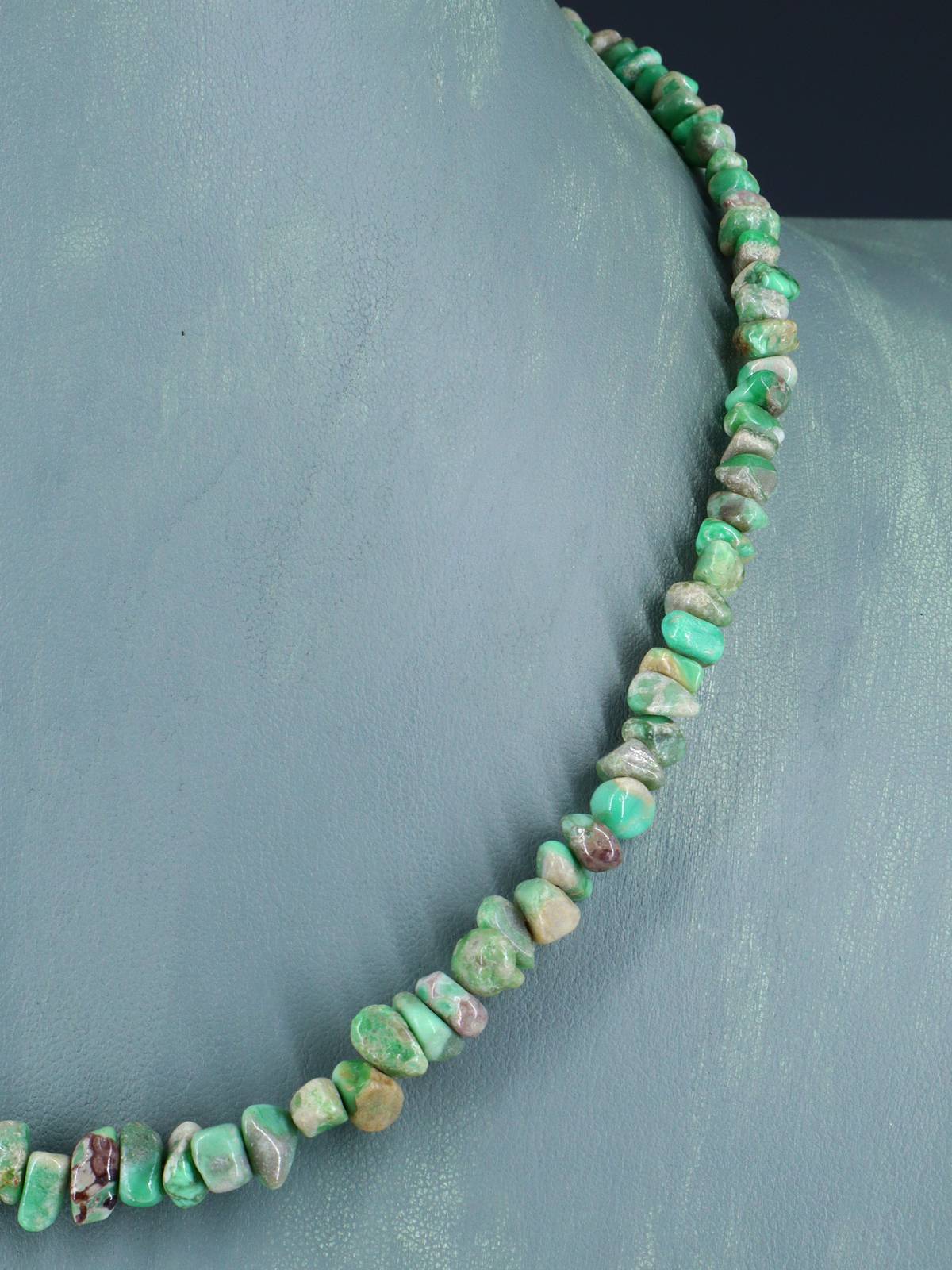 Navajo Single Strand Lucin Variscite Necklace
