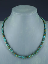 Navajo Single Strand Polychrome Turquoise Necklace