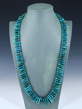 Collar con pestaña de lapislázuli y turquesa de joyería nativa americana de 32"