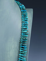 Collar con pestaña de lapislázuli y turquesa de joyería nativa americana de 32"