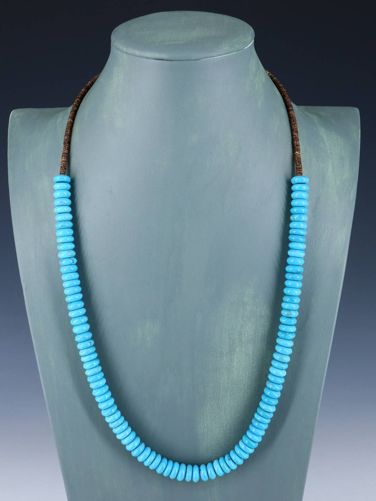 Native American Single Strand Turquoise Necklace - PuebloDirect.com