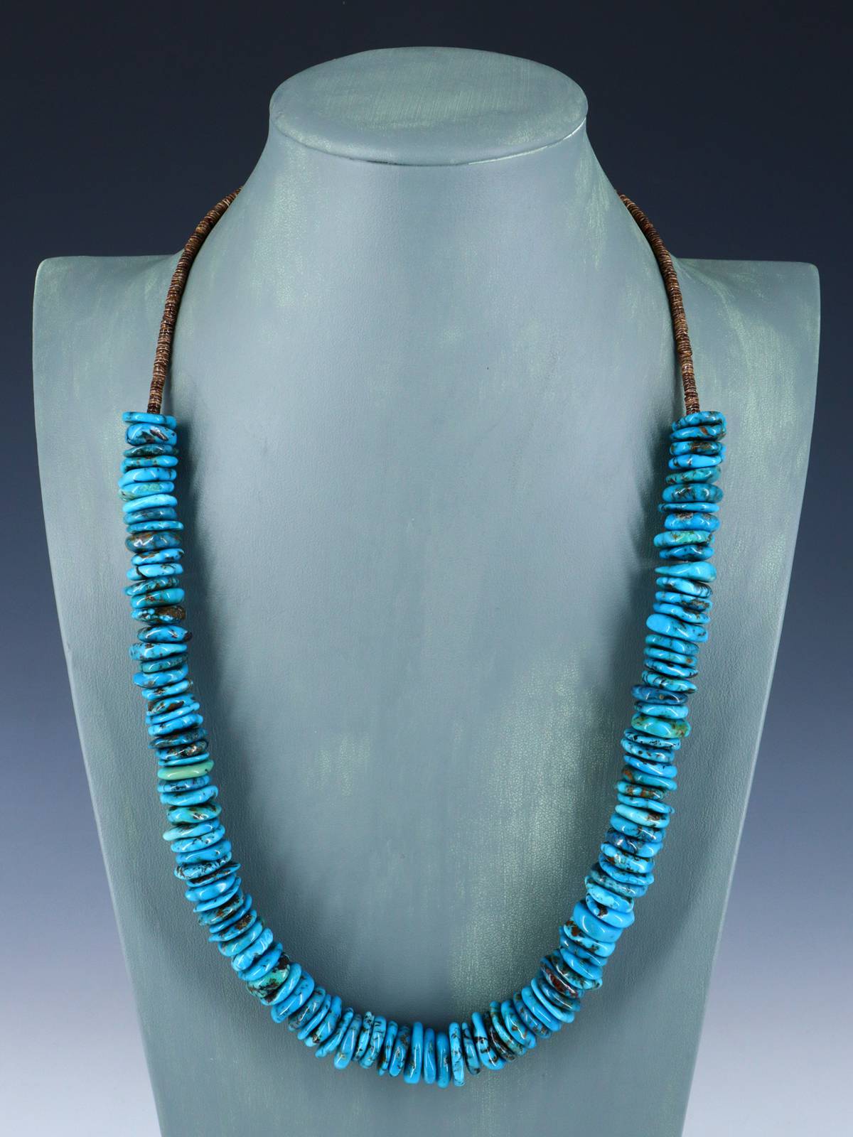 Native American Single Strand Turquoise Necklace - PuebloDirect.com