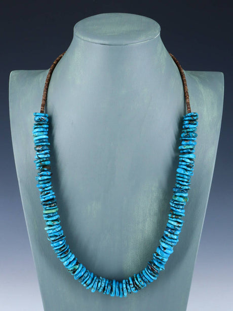 Native American Single Strand Turquoise Necklace - PuebloDirect.com