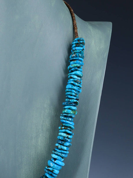 Native American Single Strand Turquoise Necklace - PuebloDirect.com
