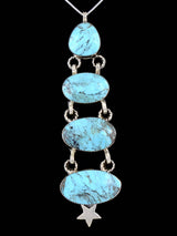 Collar Navajo Colgante Superpuesto Thunderbird Turquesa