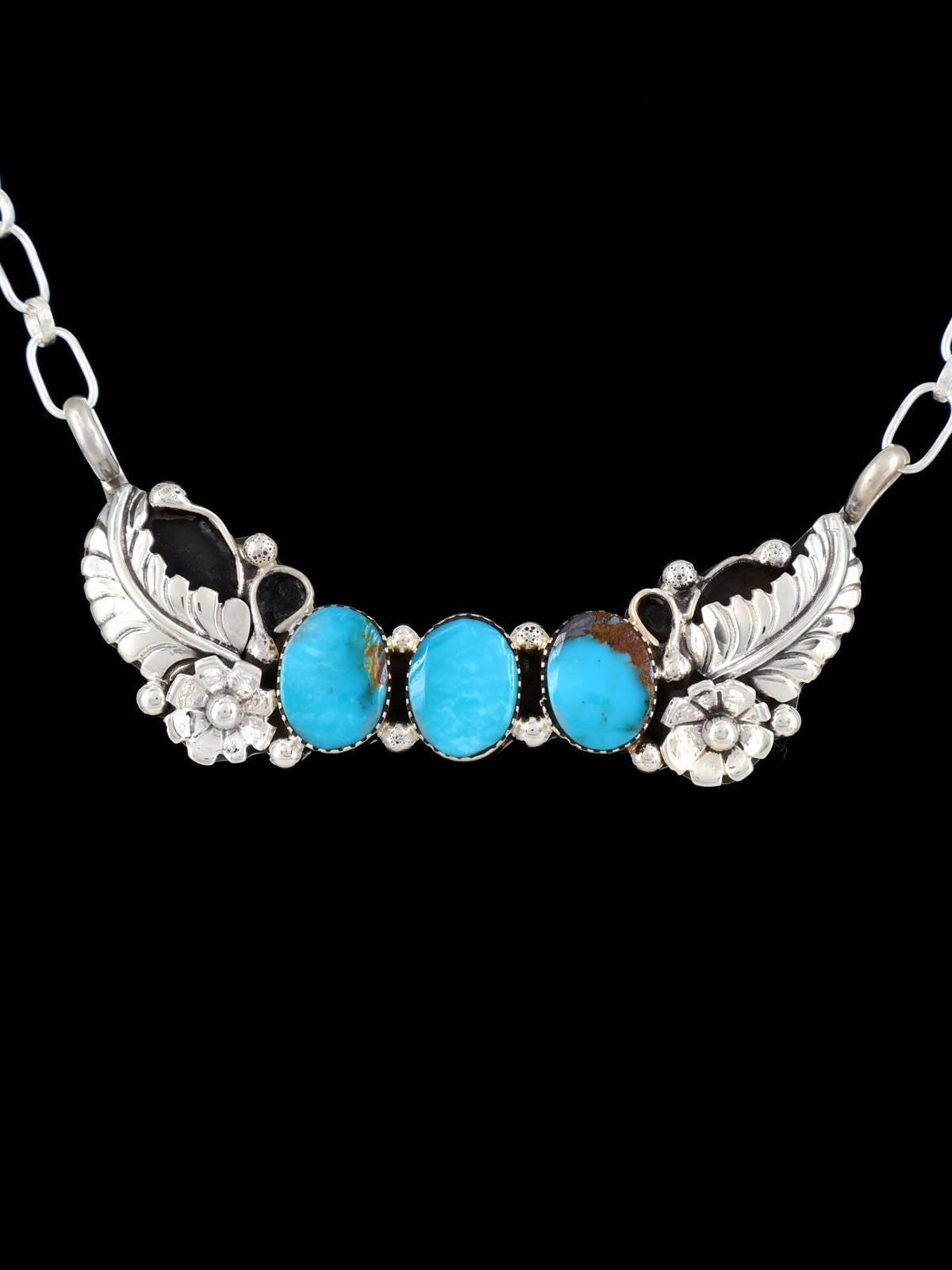 Navajo Turquoise Sterling Silver Necklace