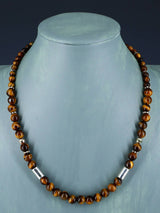 20" Navajo Single Strand Tiger Eye Necklace