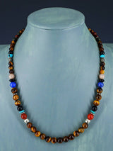20" Navajo Single Strand Tiger Eye Necklace
