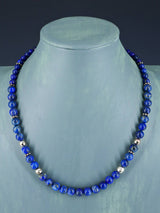 20" Navajo Single Strand Lapis Necklace