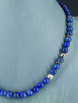 20" Navajo Single Strand Lapis Necklace