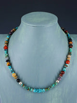 20" Navajo Single Strand Turquoise Necklace