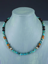 20" Navajo Single Strand Turquoise Necklace
