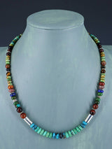20" Navajo Single Strand Turquoise Necklace