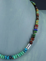 20" Navajo Single Strand Turquoise Necklace