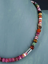 20" Navajo Single Strand Spiny Oyster Necklace