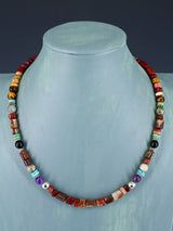 20" Navajo Single Strand Multistone Necklace