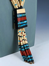 Native American Santo Domingo Shell Heishi Necklace