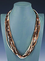 Native American Santo Domingo Ten Strand Heishi Necklace - PuebloDirect.com