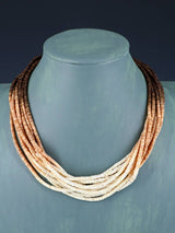 Native American Santo Domingo Ombre Heishi Necklace - PuebloDirect.com