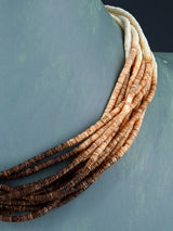 Native American Santo Domingo Ombre Heishi Necklace - PuebloDirect.com