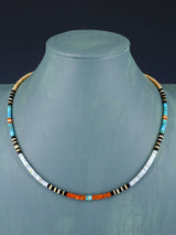 Santo Domingo Single Strand Multistone Necklace - PuebloDirect.com