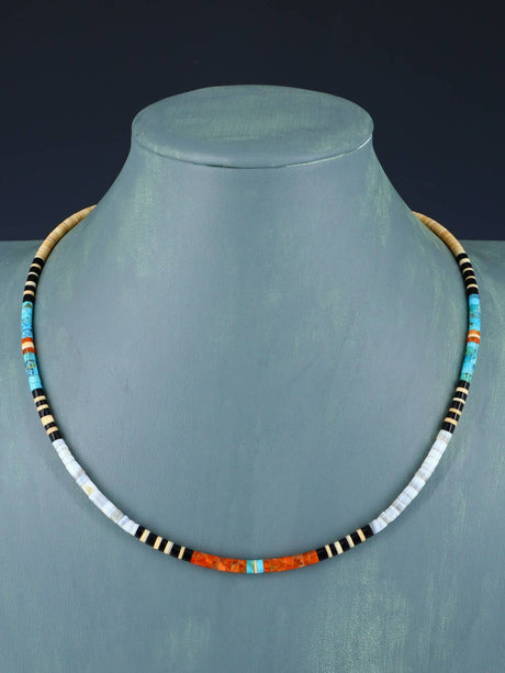 Santo Domingo Single Strand Multistone Necklace - PuebloDirect.com