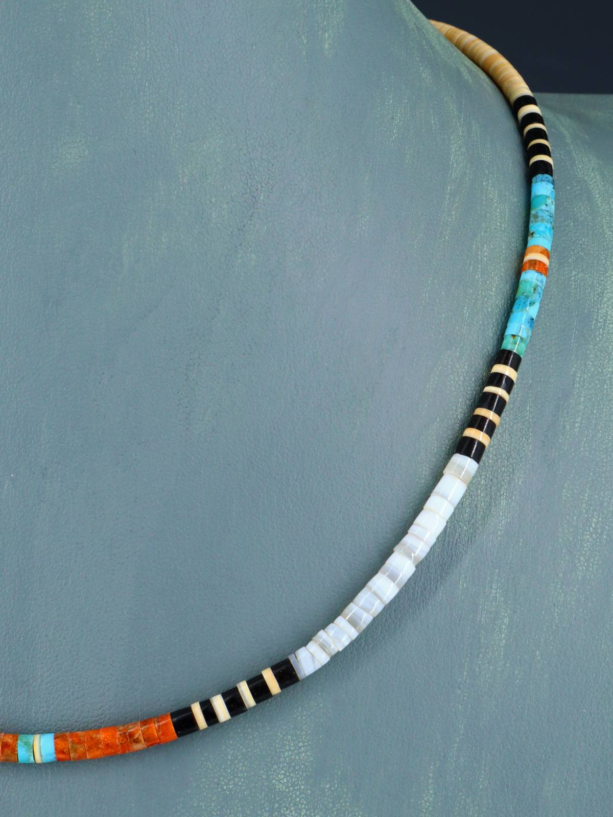 Santo Domingo Single Strand Multistone Necklace - PuebloDirect.com