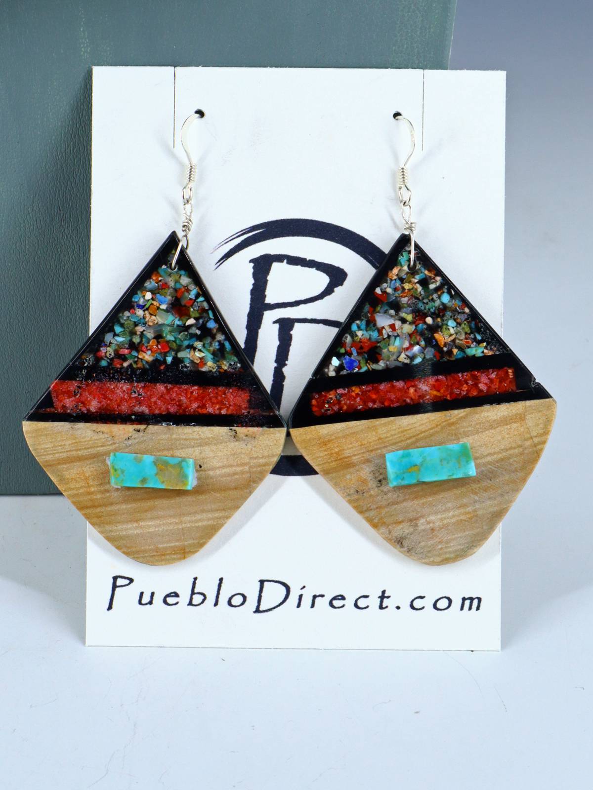Native American Santo Domingo Mosaic Collar Necklace Set