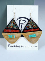 Native American Santo Domingo Mosaic Collar Necklace Set