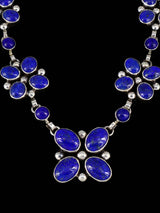 Native American Sterling Silver Lapis Necklace Set